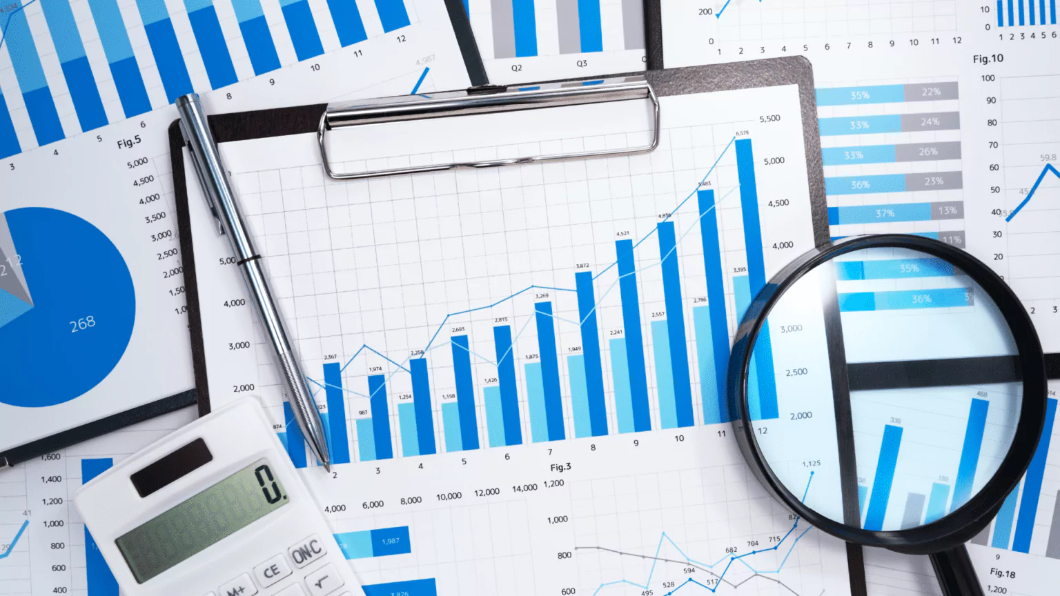 Google Analytics-Dashboard mit Diagrammen und Grafiken zur Darstellung von Website-Analysedaten.