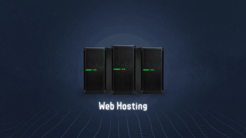 Server und Datenzentrum für Web Hosting.