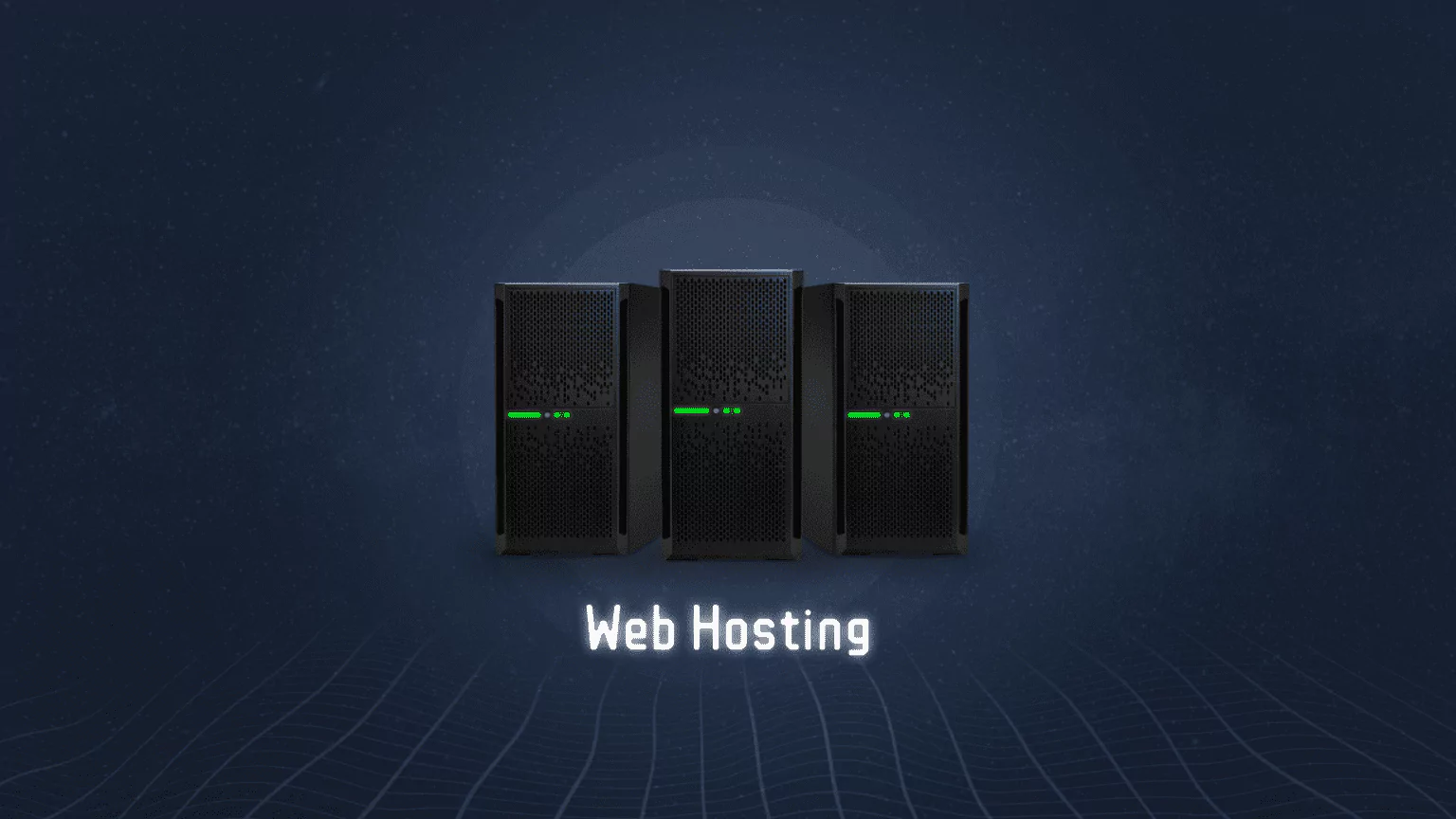 Server und Datenzentrum für Web Hosting.